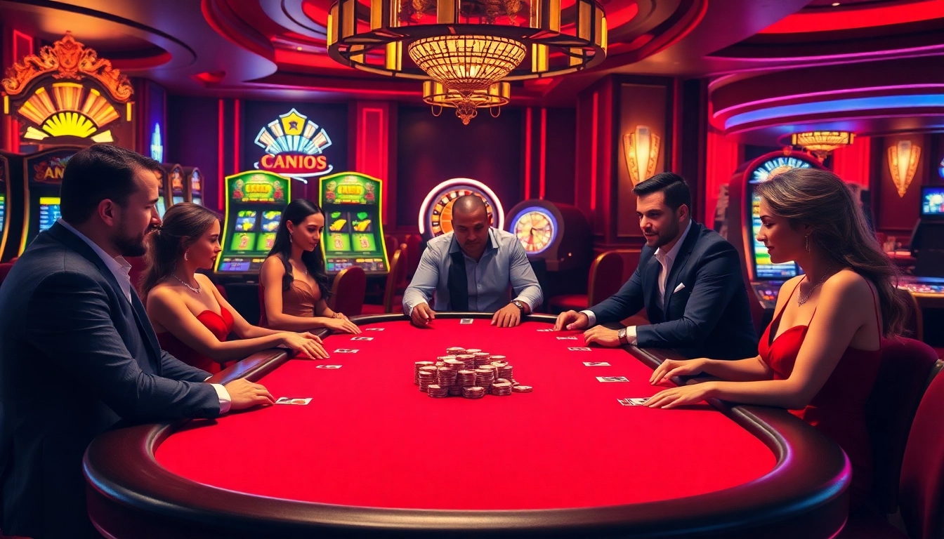 Experience the thrill of 79king with vibrant casino action featuring poker players and colorful chips.