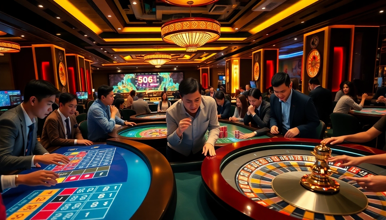 Experience the excitement of 566's online casino with diverse players enjoying baccarat and roulette.