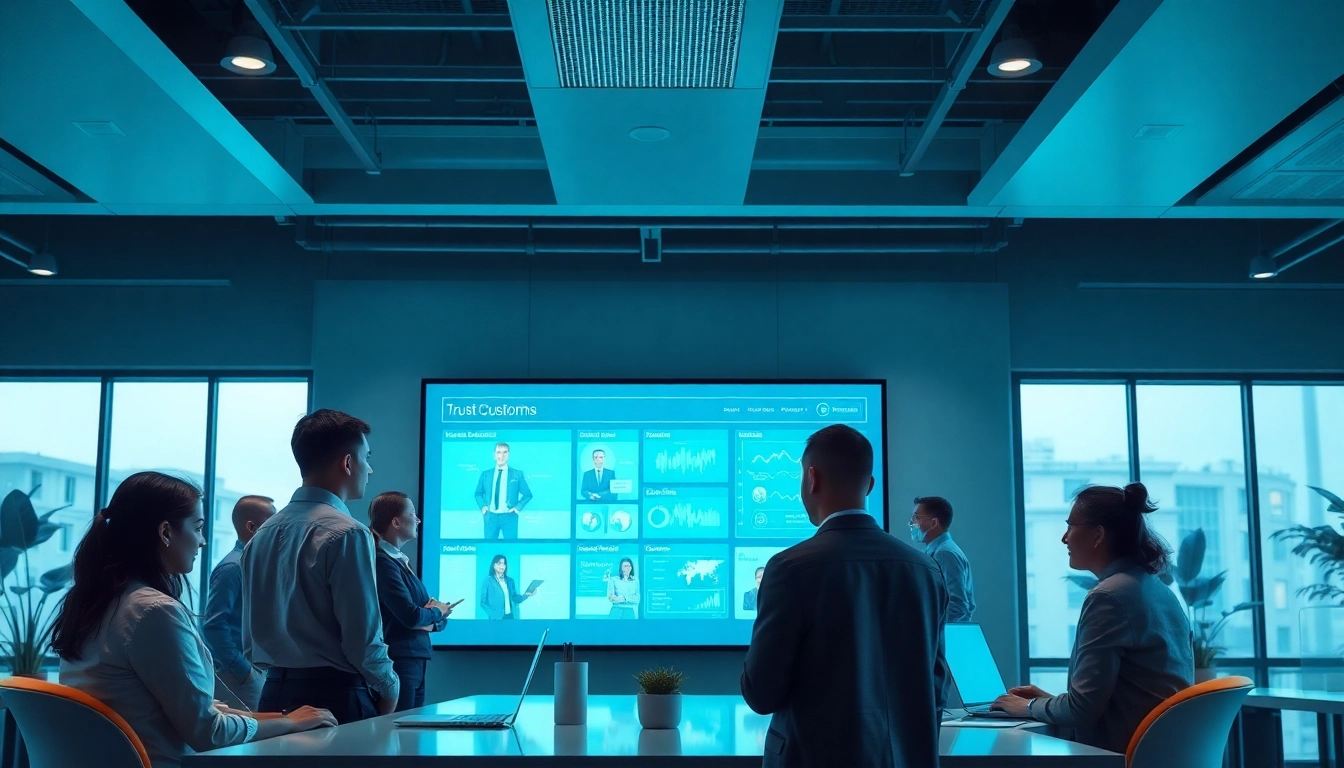 现代办公环境中的美洽智能客服平台。