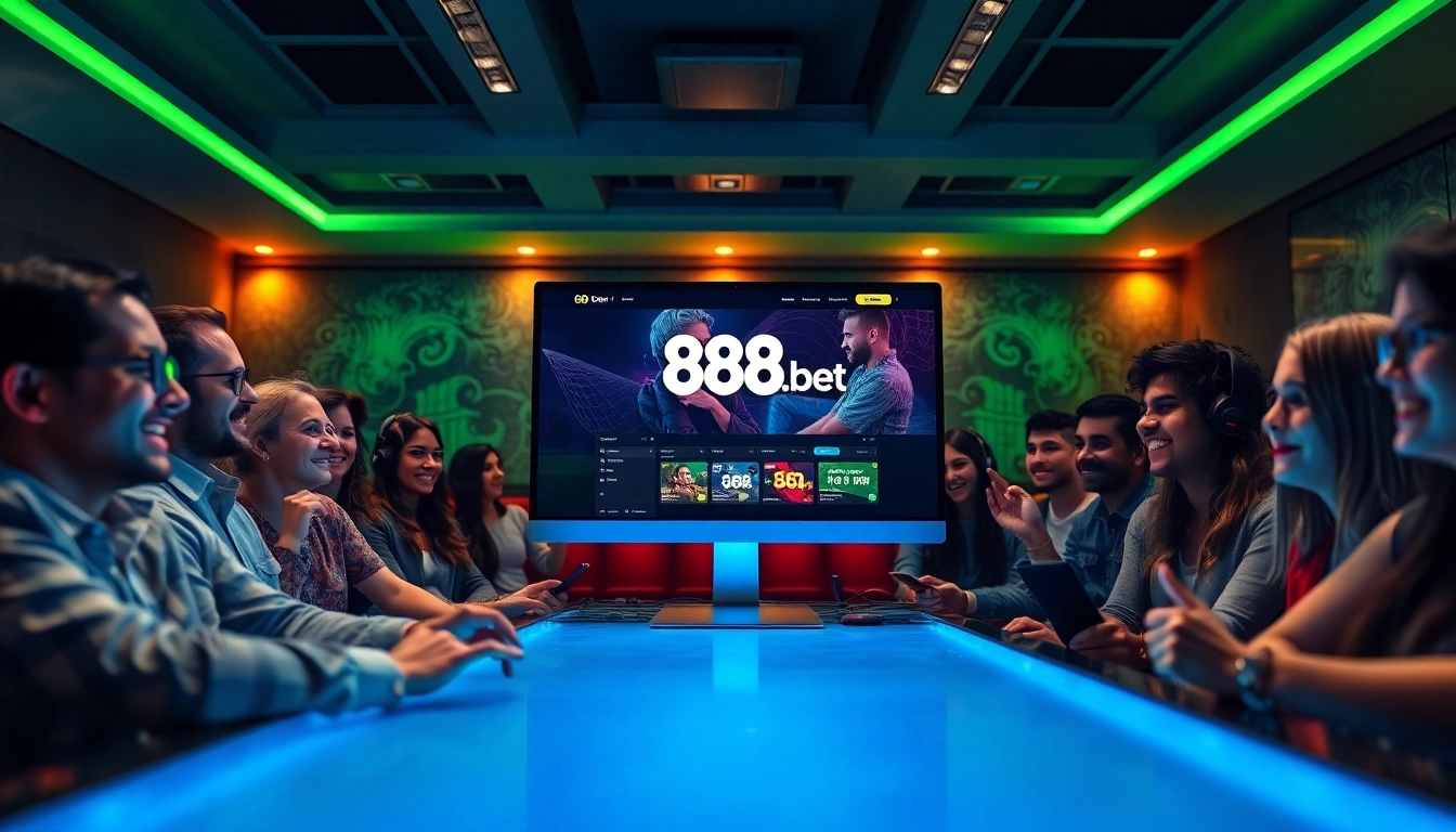 Experience the excitement of online betting at 888b.bet in a modern gaming atmosphere.