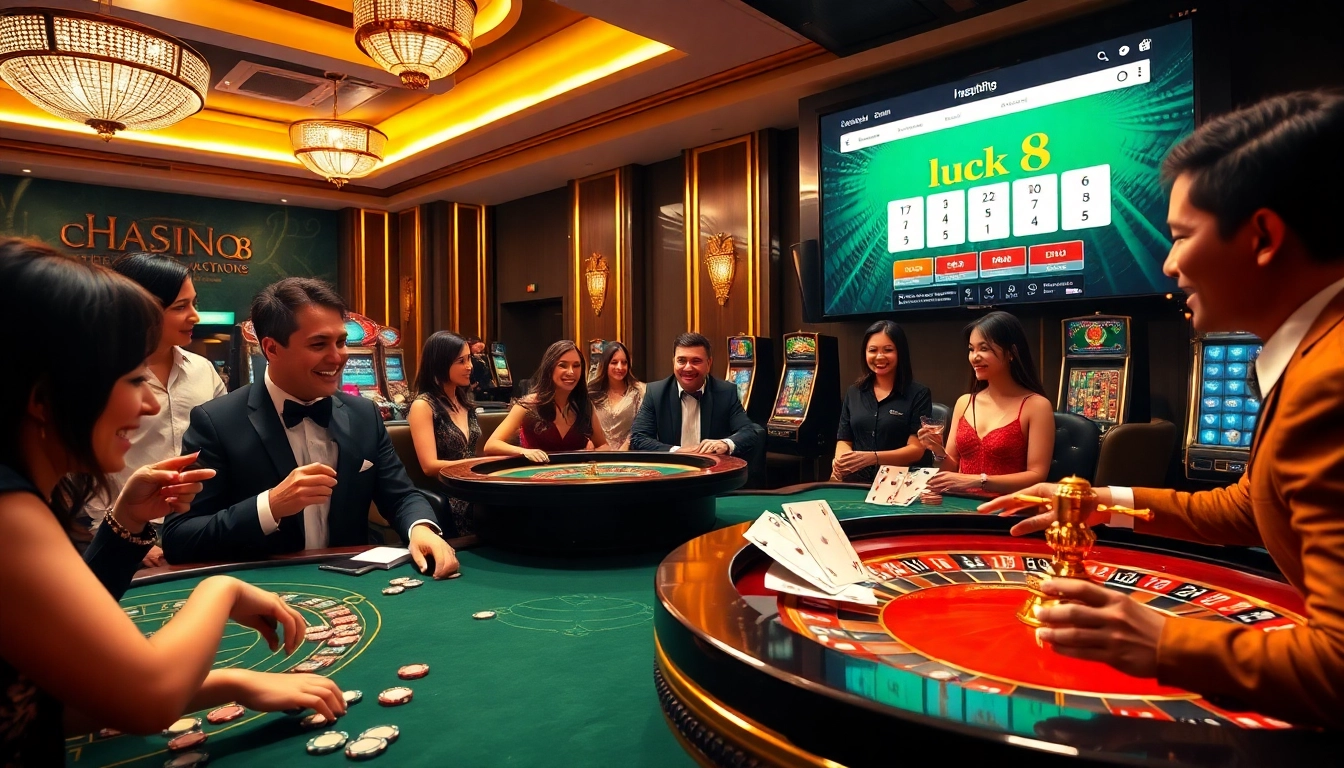 Trải nghiệm cảm giác phấn khích của trò chơi trực tuyến tại https://luck8.com với các bàn casino sôi động và người chơi đầy năng lượng.
