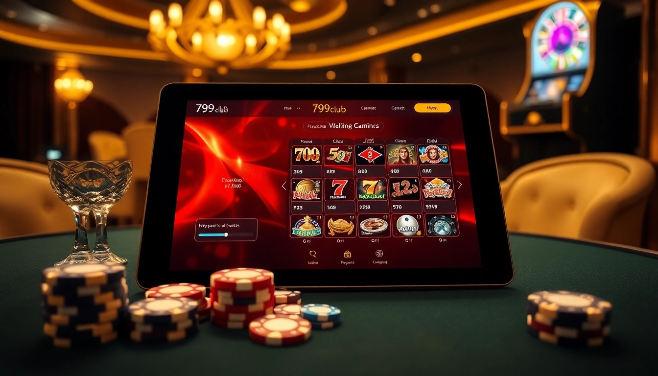 Engaged players enjoying a vibrant 789club online gambling experience with casino elements.