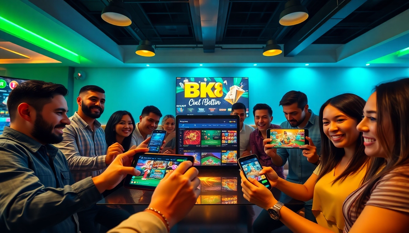 Engaged players exploring bk860s.com for a thrilling online betting experience.